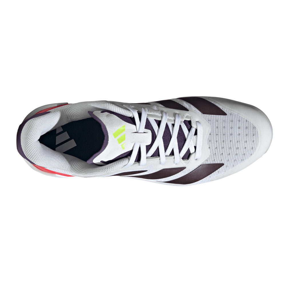 adidas Adizero Counterblast Men's Indoor Court Shoes - Cloud White/Aurora Metallic/Aurora Plum