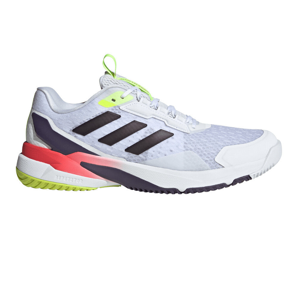 adidas Crazyflight 6 Men's Indoor Court Shoes - Cloud White/Aurora Metallic/Semi Lucid Red