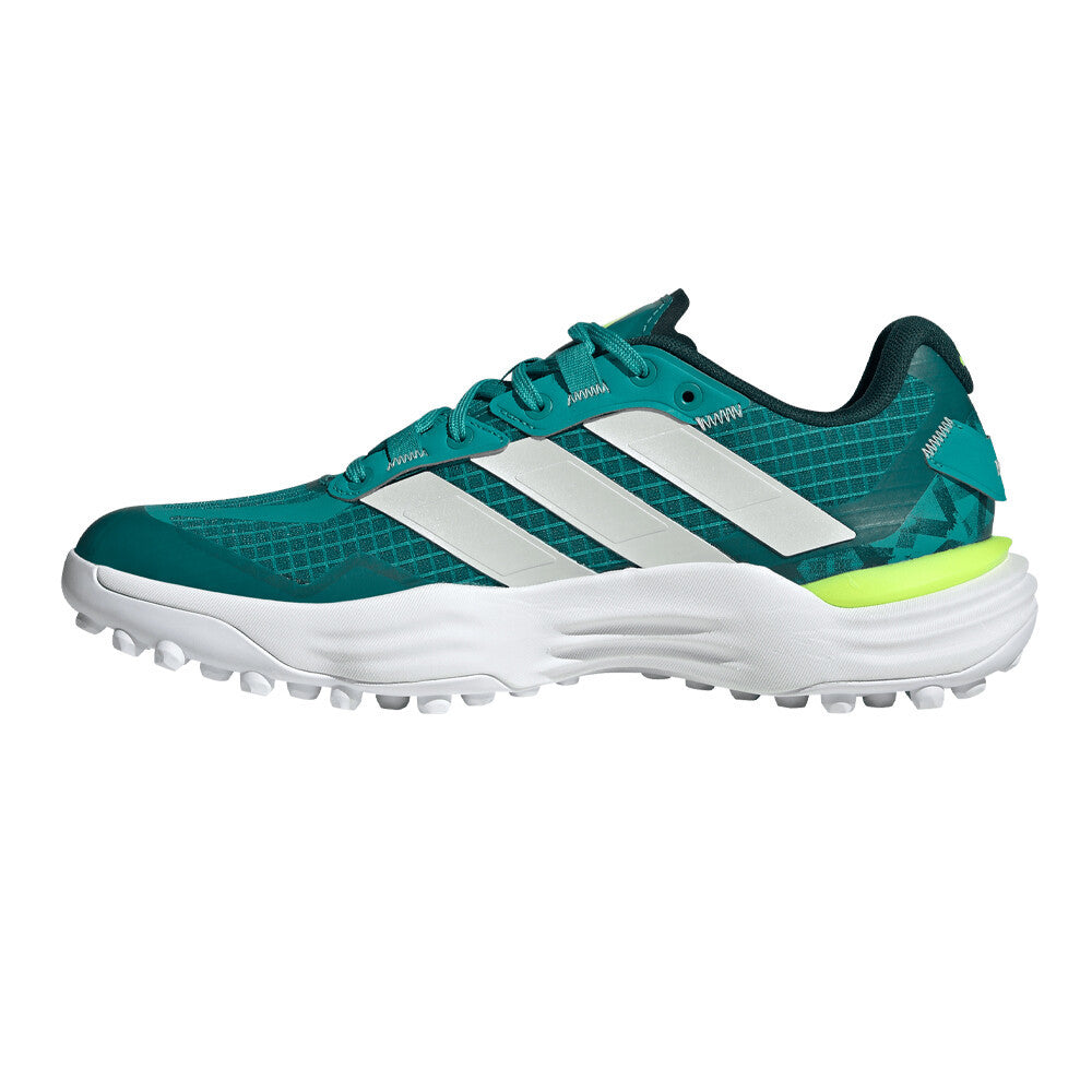 adidas Adipower 3 Men's Field Hockey Shoes - Pure Teal/Zero Metallic/Aurora Ivy