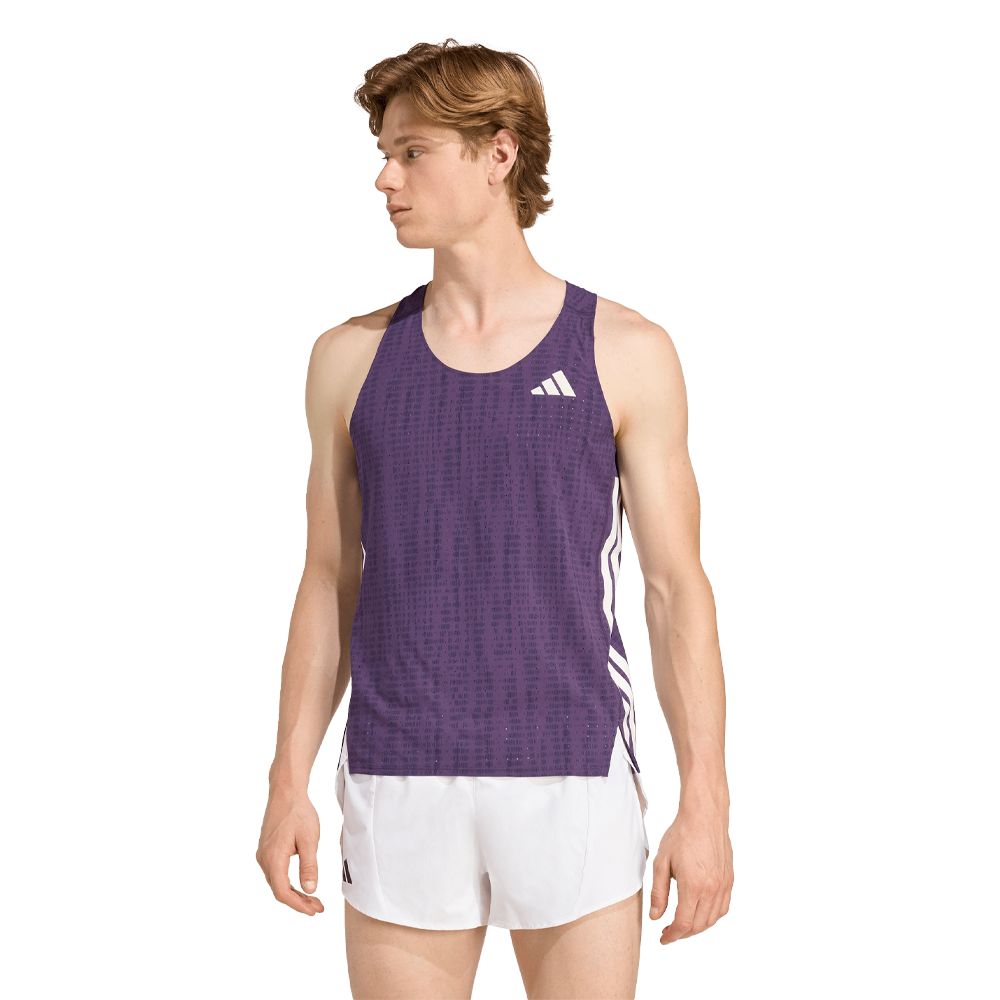 adidas Adizero Men's Running Vest - Aurora Plum/Noble Ink
