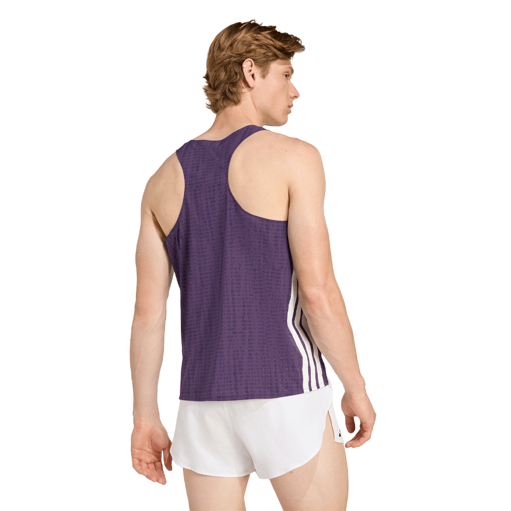 adidas Adizero Men's Running Vest - Aurora Plum/Noble Ink