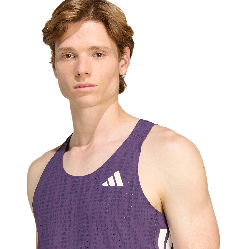 adidas Adizero Men's Running Vest - Aurora Plum/Noble Ink