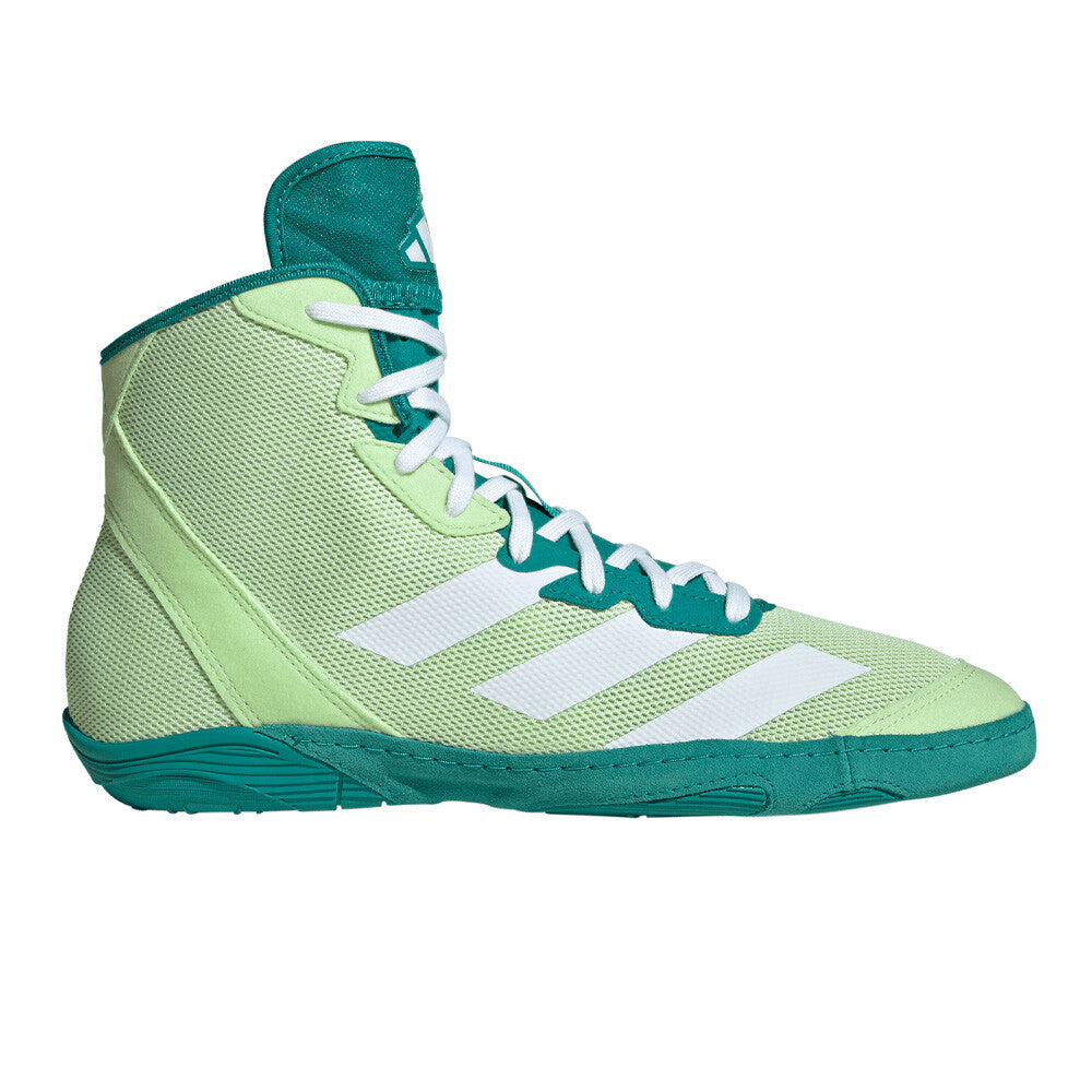 adidas Adizero Mat Wizard 6 Men's Wrestling Boots - Semi Spark Green/Cloud White/Pure Teal