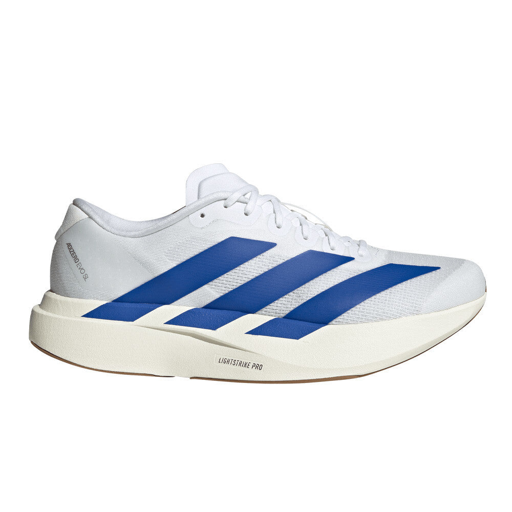 adidas Adizero Evo SL Men's Running Shoes - Cloud White/Royal Blue/Pure Ruby