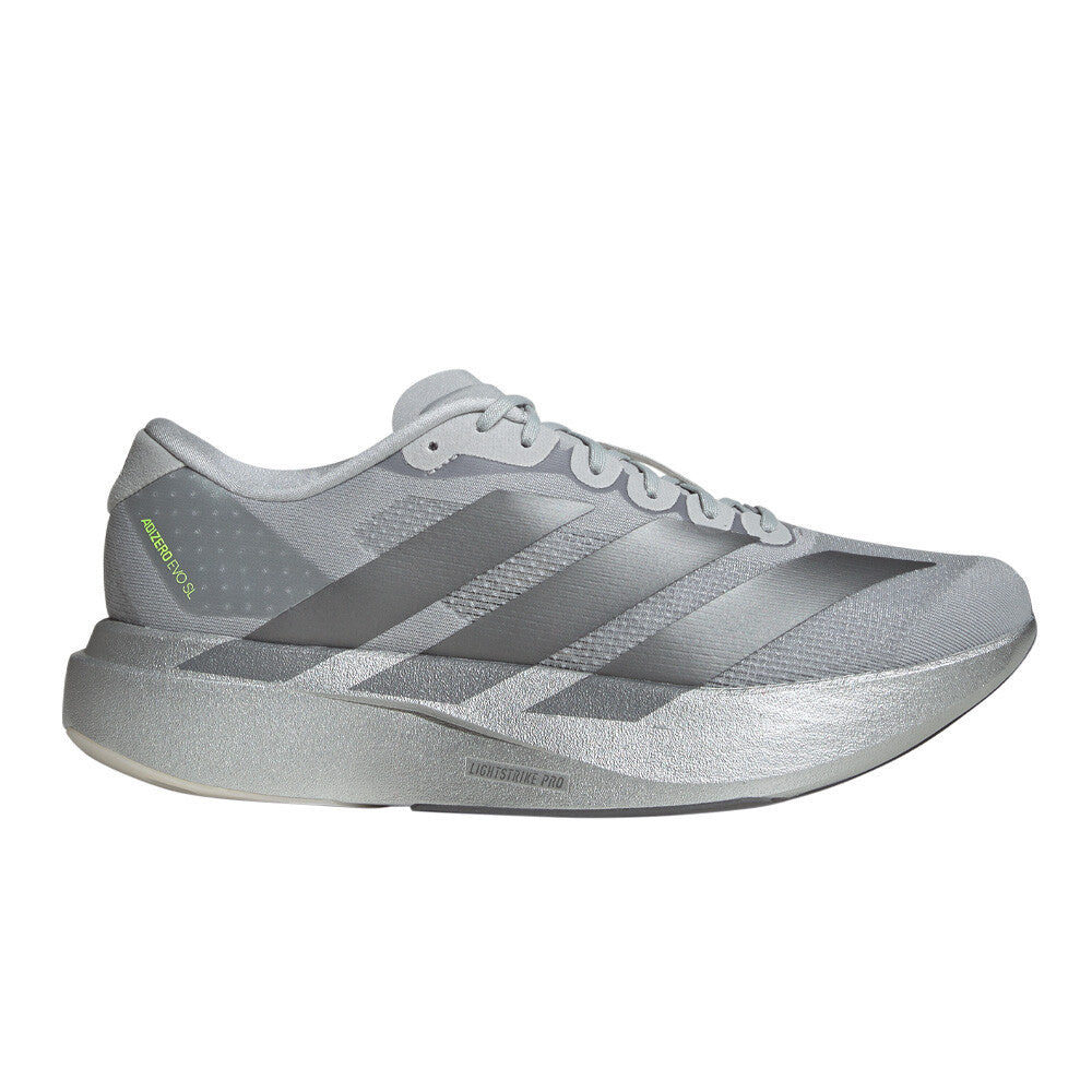 adidas Adizero Evo SL Men's Running Shoes - Silver Metallic/Iron Metallic/Halo Silver