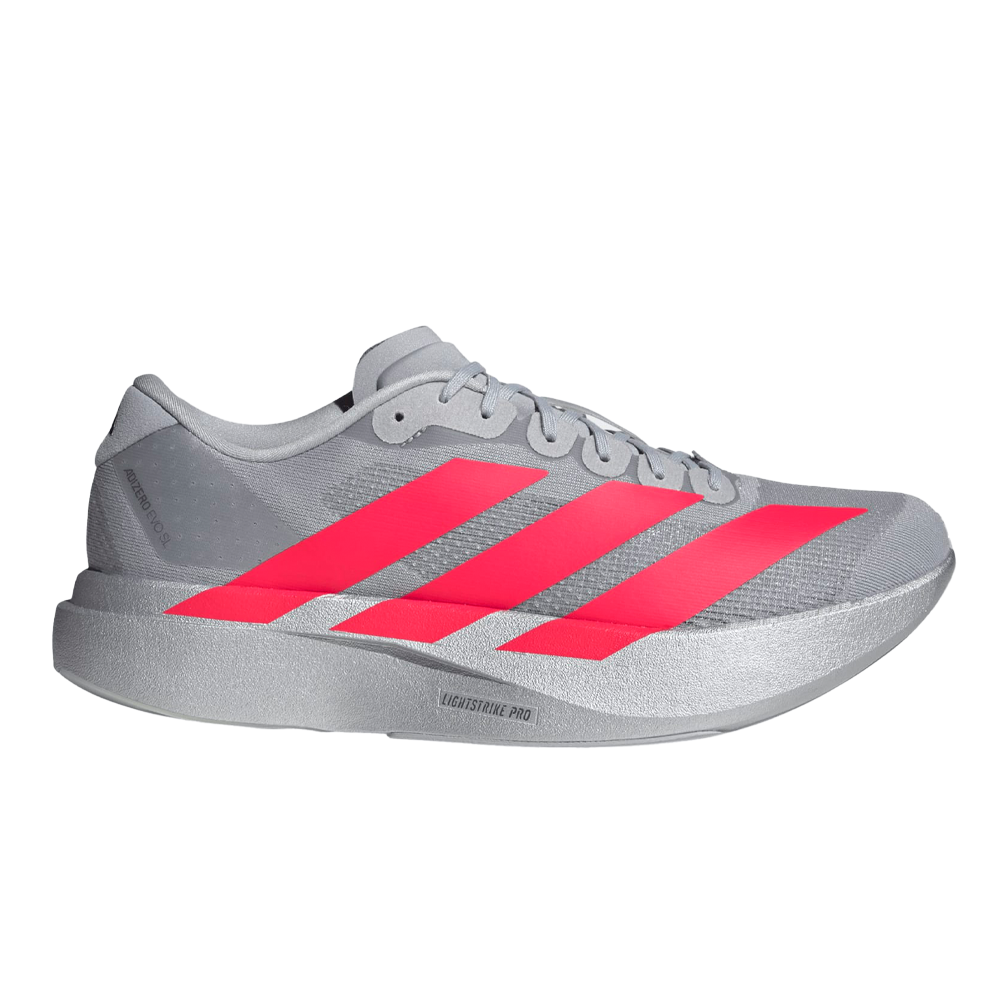 adidas Adizero Evo SL Men's Running Shoes - Silver Metallic/Lucid Red/Iron Metallic