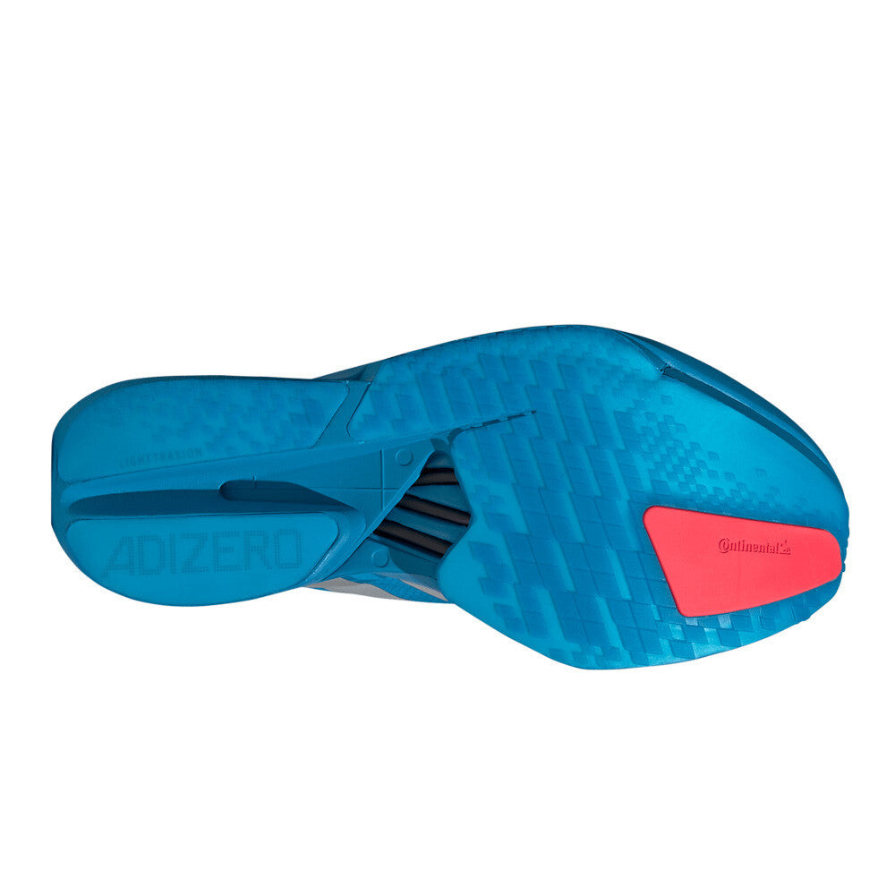 adidas Adizero Adios Pro 4 Men's Running Shoes - Solar Blue/Silver Metallic/Lucid Red