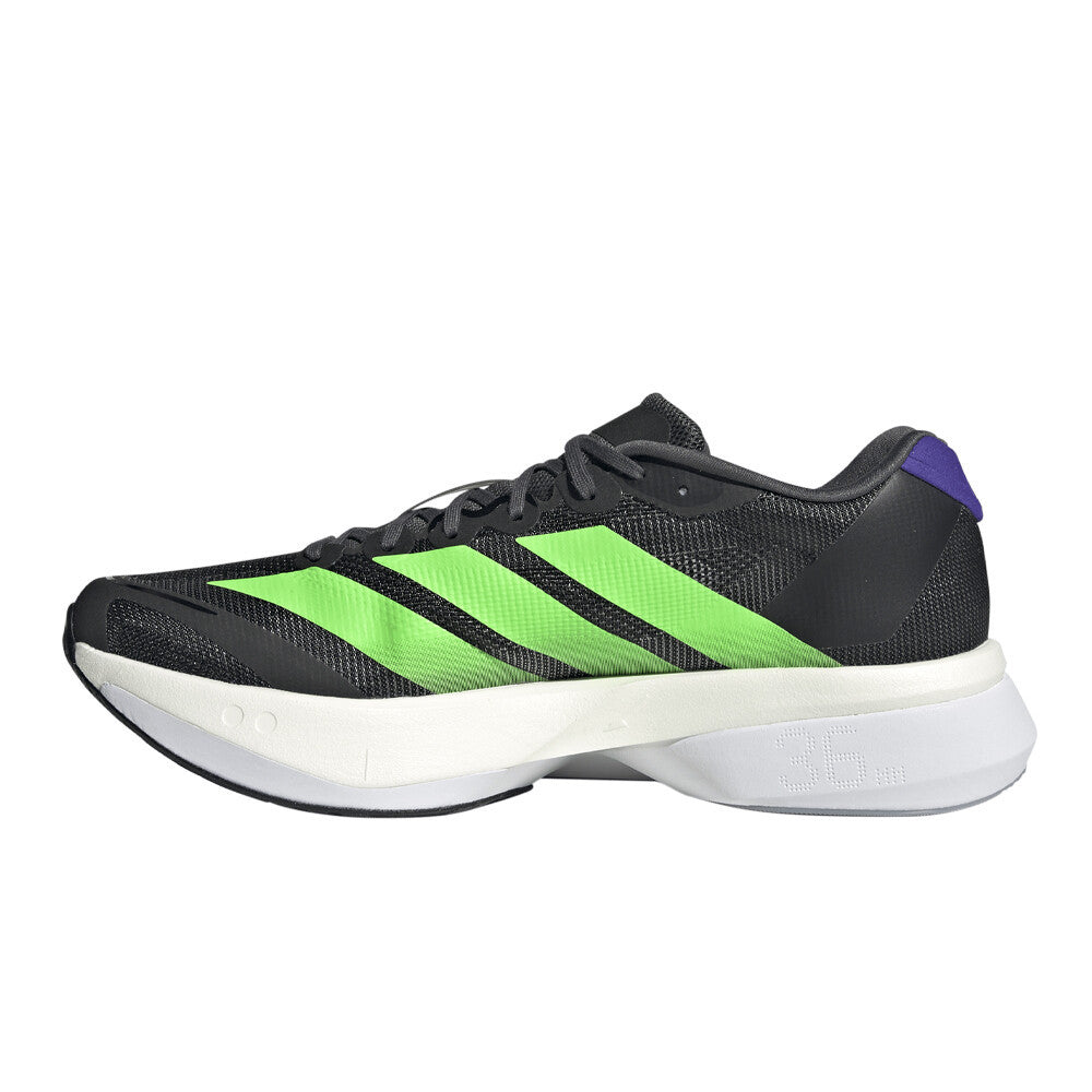 adidas Adizero Boston 13 Men's Running Shoes - Core Black/Lime Burst/Energy Ink