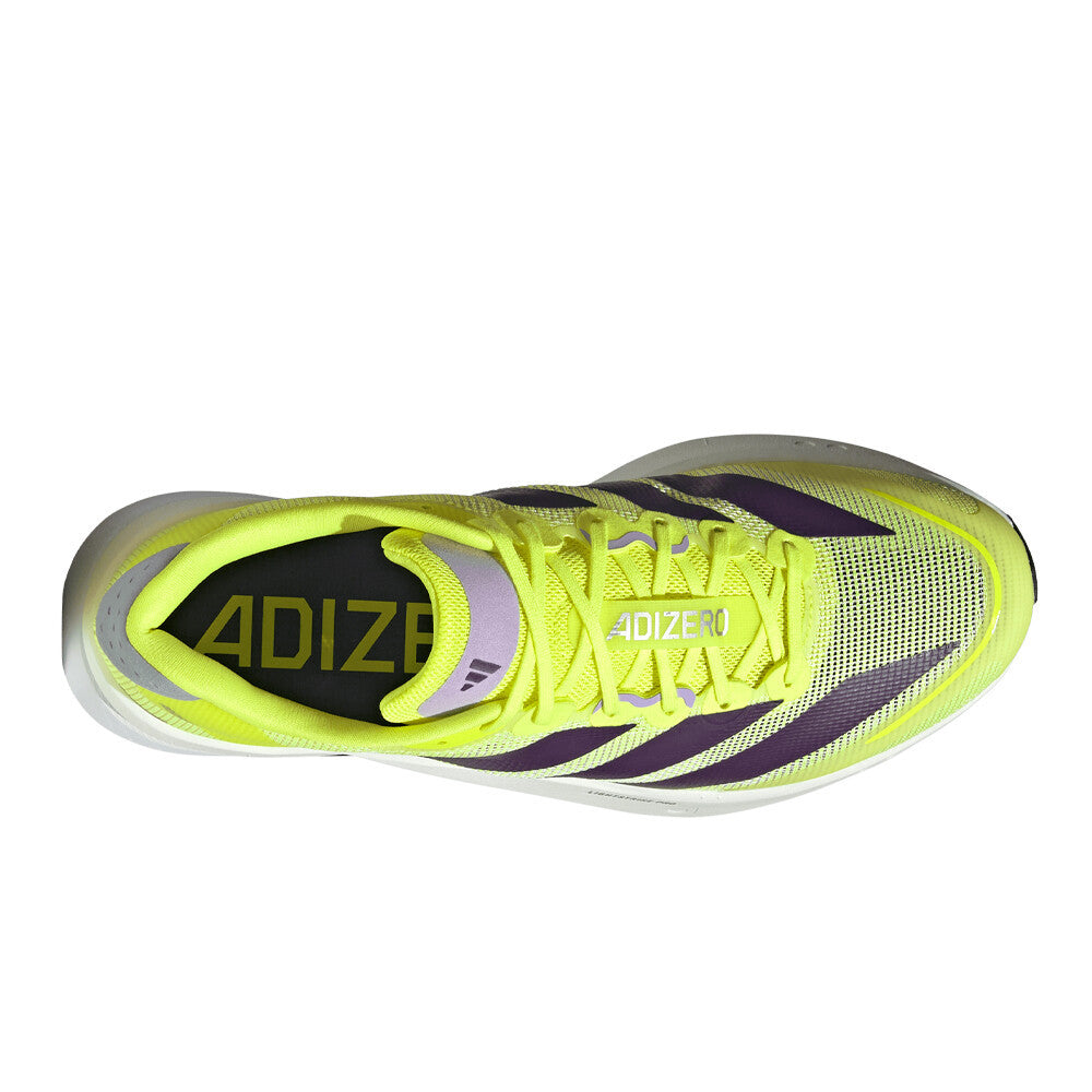 adidas Adizero Boston 13 Men's Running Shoes - Solar Yellow/Aurora Plum/Powder Plum