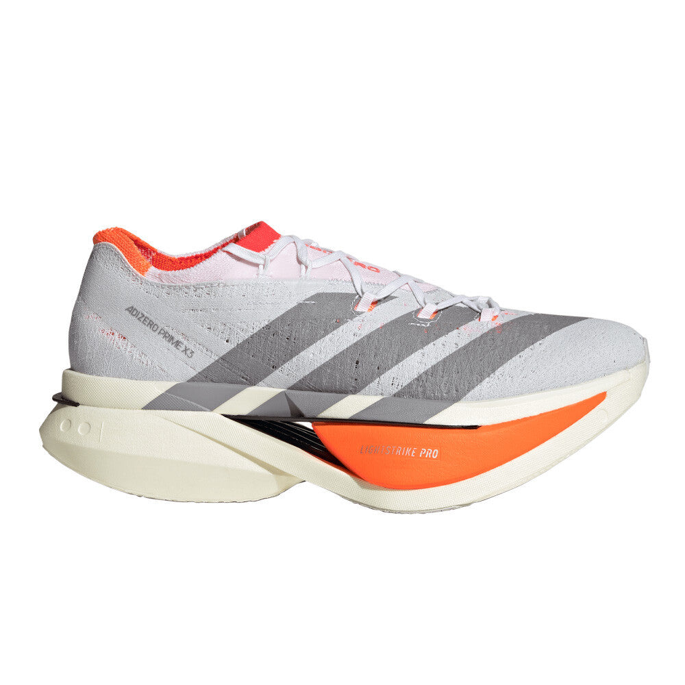 adidas Adizero Prime X3 Strung Men's Running Shoes - Cloud White/Lucid Red