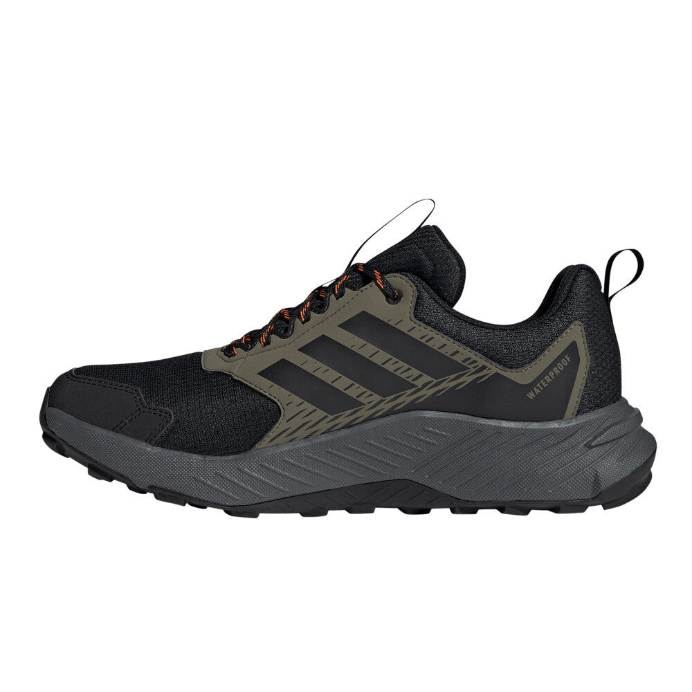 adidas Terrex Tracefinder 2 Climaproof Men's Trail Running Shoes - Olive Strata/Core Black/Semi Impact Orange