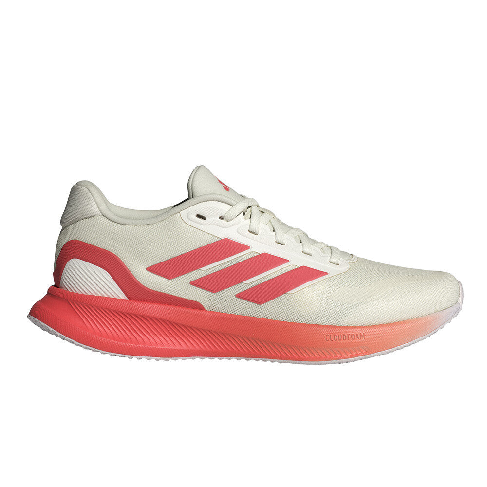 adidas RunFalcon 5 Women's Running Shoes - Off White/Preloved Scarlet/Dash Grey