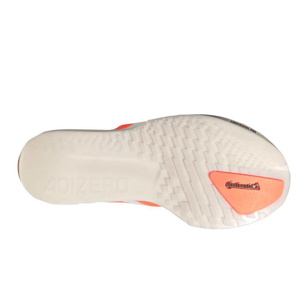 adidas Adizero Adios 9 Women's Running Shoes - Cloud White/Beam Orange/Lucid Red