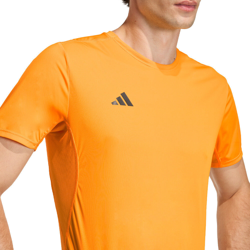 adidas Adizero Essentials Men's Running T-Shirt - Pure Tangerine