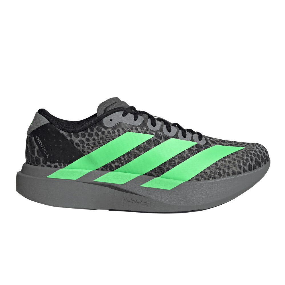 adidas Adizero Evo SL Men's Running Shoes - Grey Three/Lime Burst/Core Black