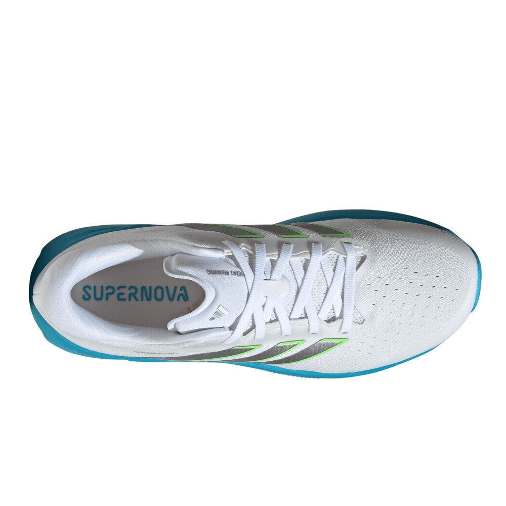 adidas Supernova Rise 3 Men's Running Shoes - White/Silver Metallic/Semi Blue Burst