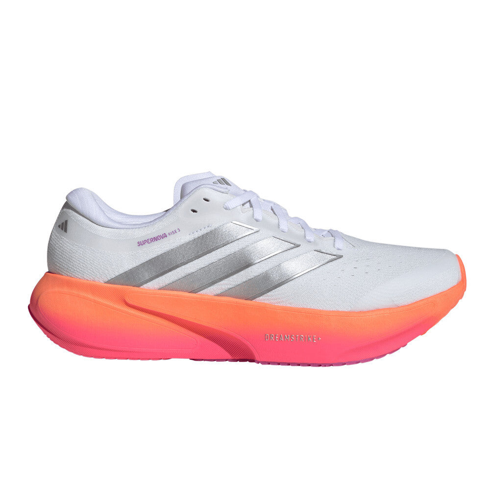 adidas Supernova Rise 3 Men's Running Shoes - Cloud White/Silver Metallic/Lucid Pink