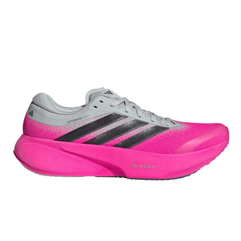 adidas Supernova Rise 3 Men's Running Shoes - Shock Pink/Carbon/Wonder Silver