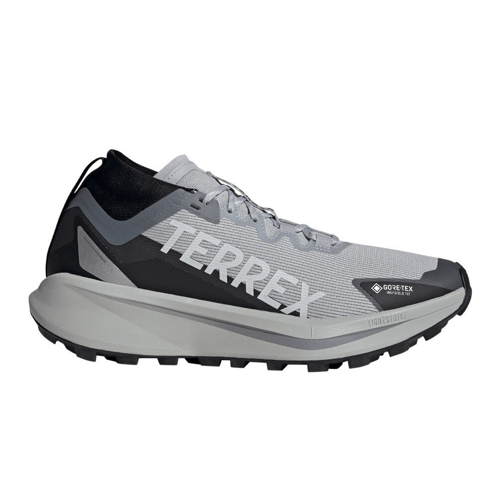 adidas Terrex Agravic GORE-TEX Men's Trail Running Shoes - Grey/Cloud White/Core Black