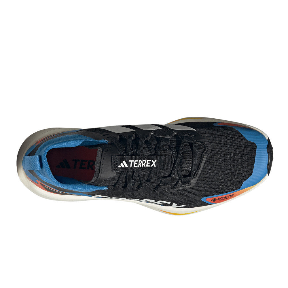 adidas Terrex Agravic GORE-TEX Men's Trail Running Shoes - Core Black/Cloud White/Ray Blue