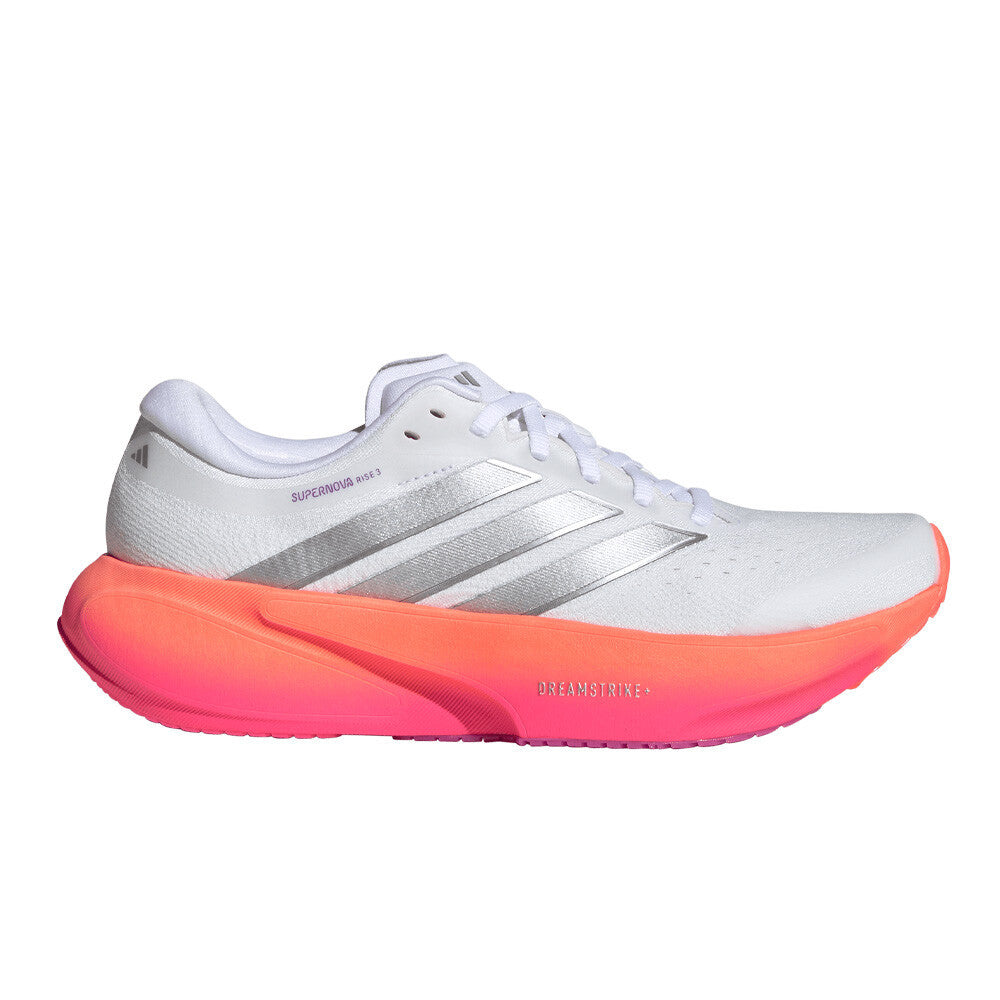 adidas Supernova Rise 3 Women's Running Shoes - Cloud White/Silver Metallic/Lucid Pink