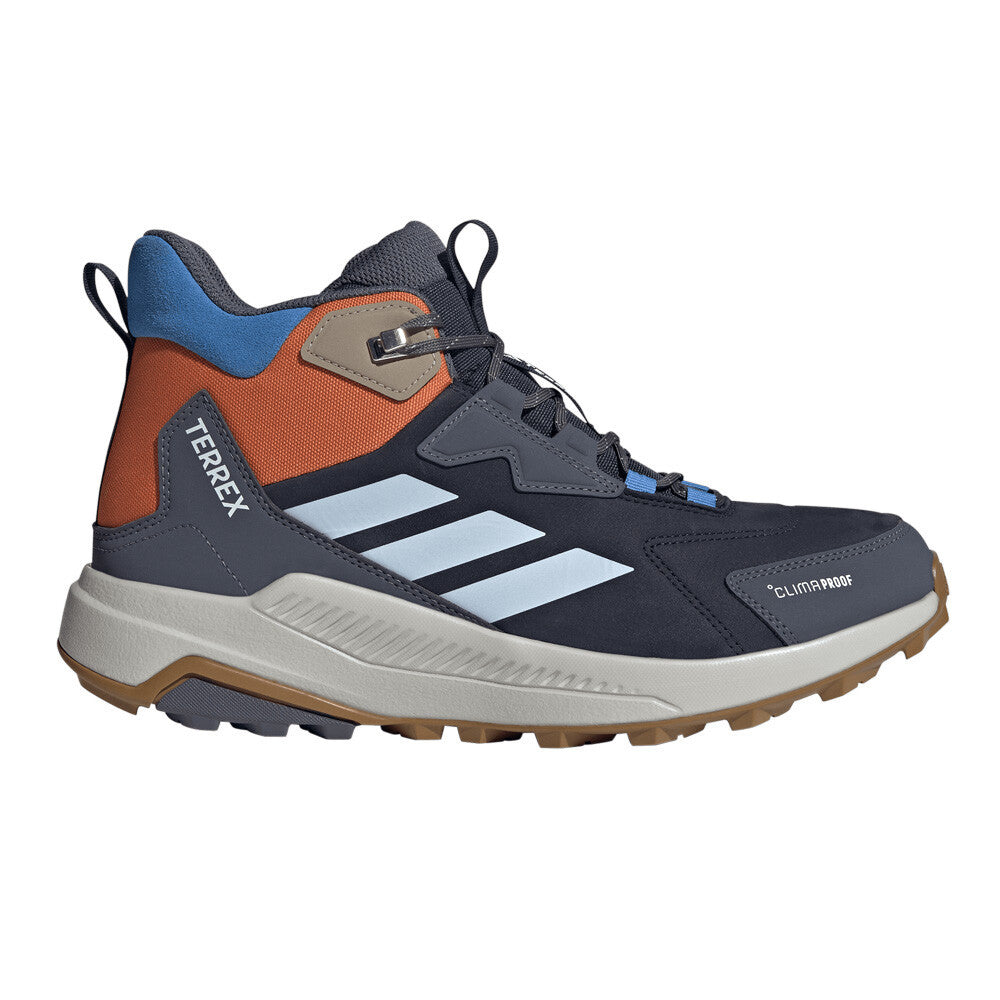 adidas Terrex Anylander Mid Leather Waterproof Men's Walking Boots - Legend Ink/Crystal Sky/Aurora Onix