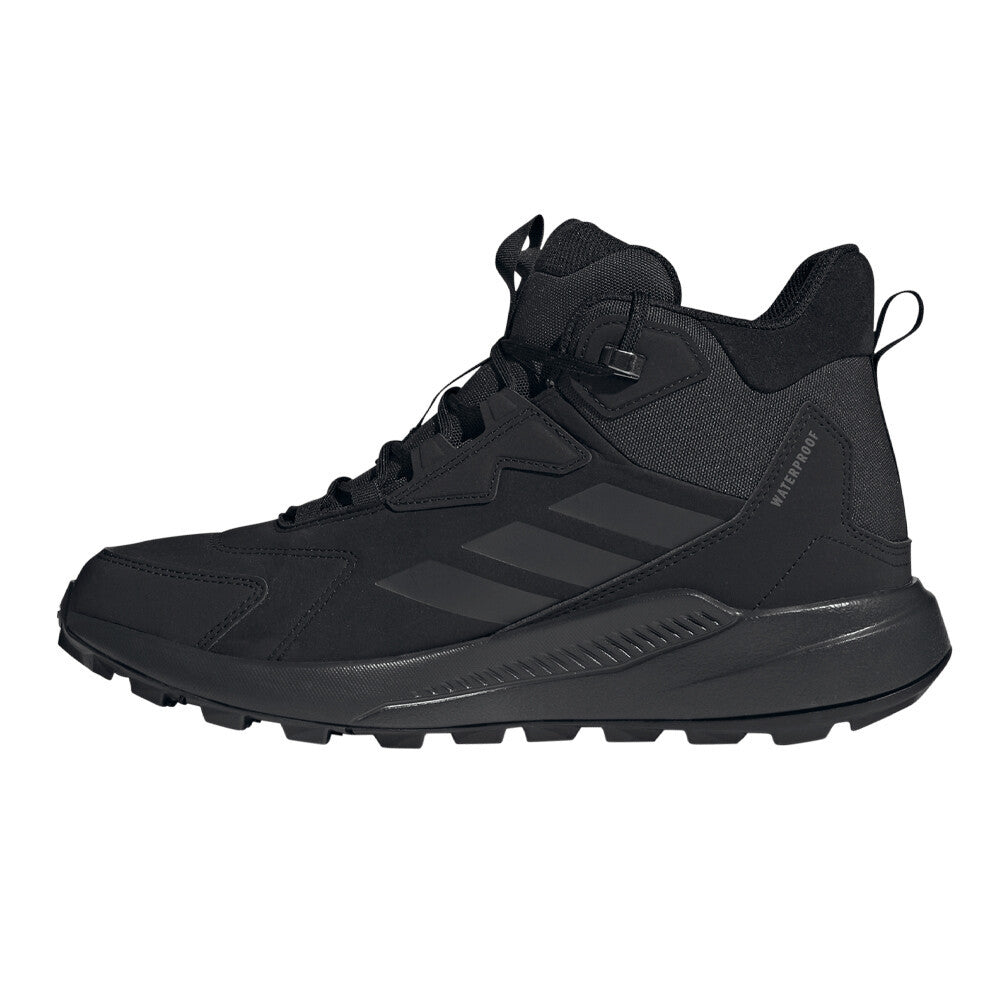 adidas Terrex Anylander Mid Leather Waterproof Men's Walking Boots - Core Black/Carbon/Grey Four