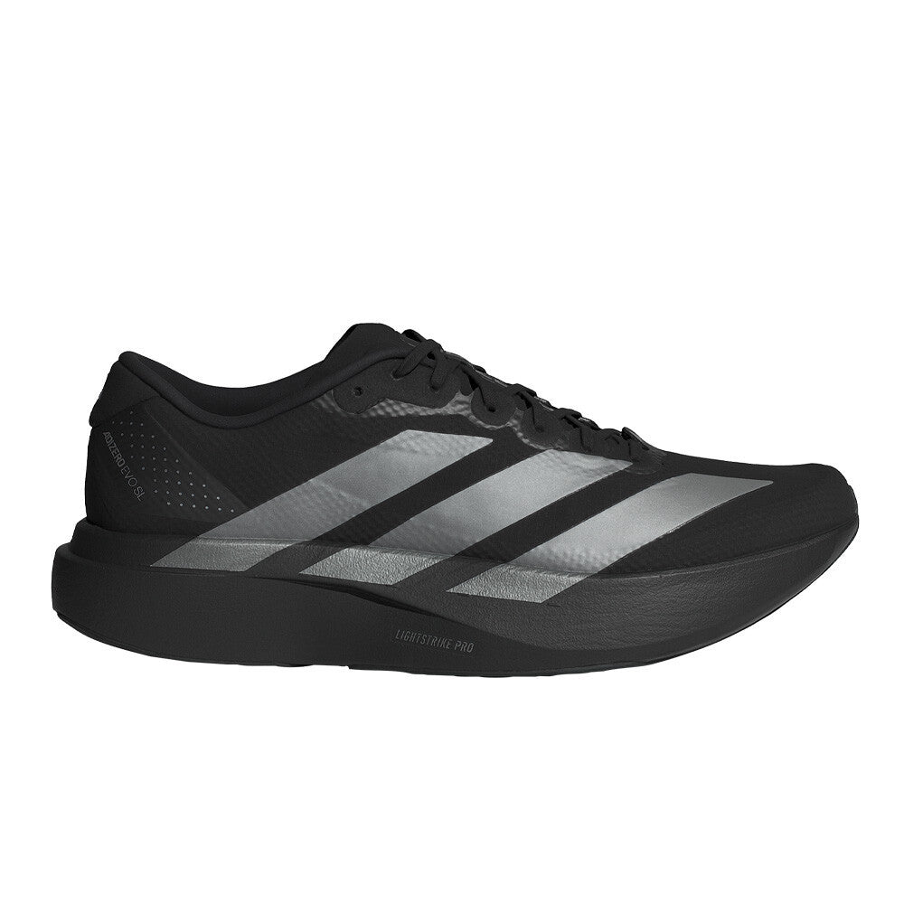 adidas Adizero Evo SL Woven Men's Running Shoes - Core Black/Iron Metallic/Carbon
