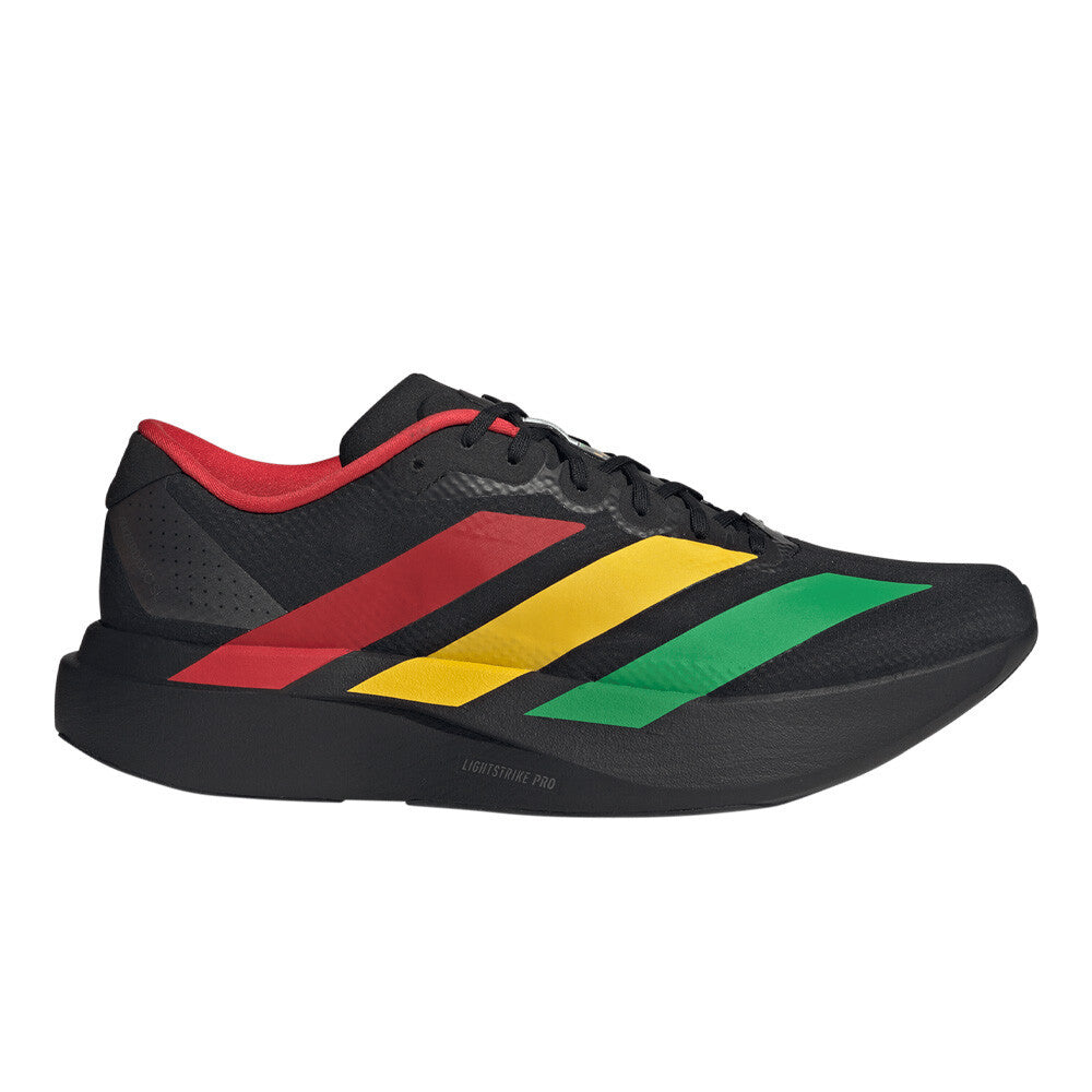 adidas Adizero Evo SL Woven Men's Running Shoes - Core Black/Vivid Green/Bold Gold