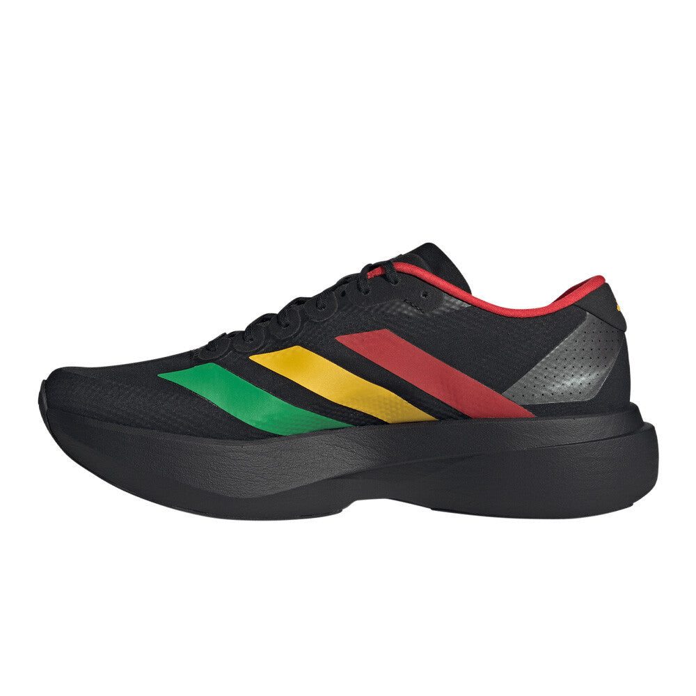 adidas Adizero Evo SL Woven Men's Running Shoes - Core Black/Vivid Green/Bold Gold