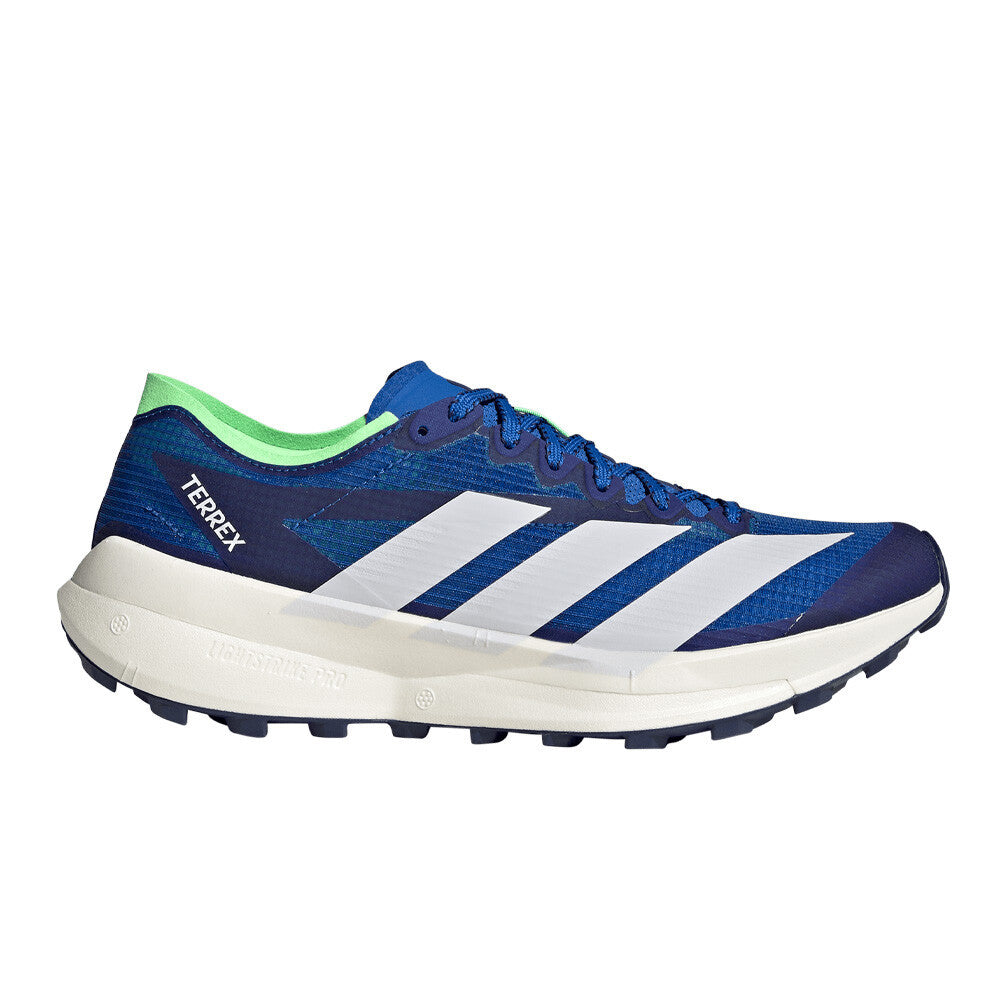adidas Terrex Agravic Speed 2 Men's Trail Running Shoes - Blue/Dash Grey/Lime Burst