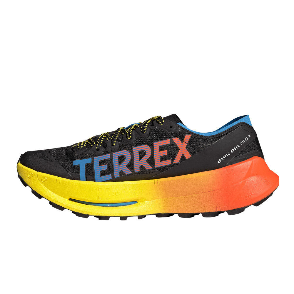 adidas Terrex Agravic Speed Ultra 2 Men's Trail Running Shoes - Core Black/Lucid Ray Blue