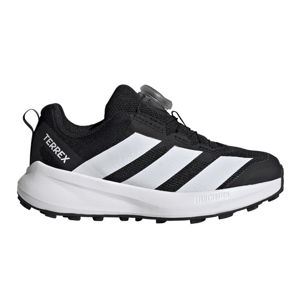 adidas Junior Terrex Agravic BOA Running Shoes - Core Black/Cloud White/Semi Impact Orange