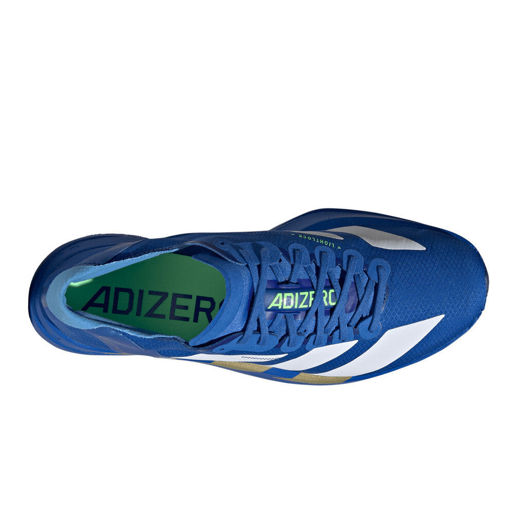 adidas Adizero Adios Pro 4 Men's Running Shoes - Blue/Cloud White/Lime Burst