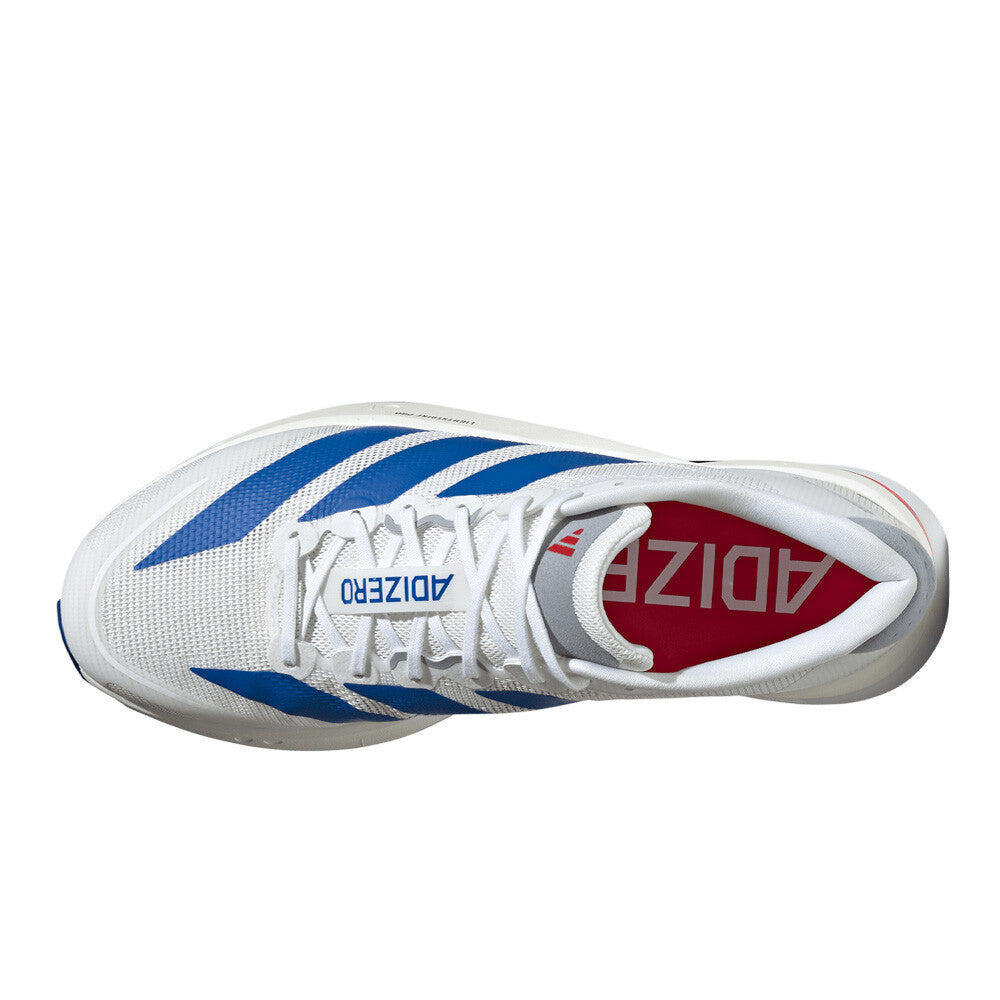 adidas Adizero Boston 13 Men's Running Shoes - Cloud White/Team Royal Blue/Halo Silver