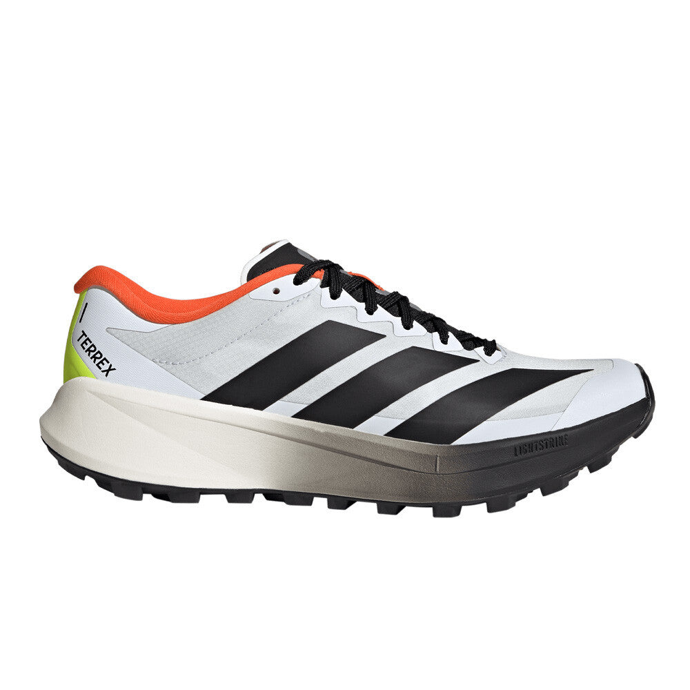 adidas Terrex Agravic 4 Men's Trail Running Shoes - Cloud White/Core Black/Semi Impact Orange