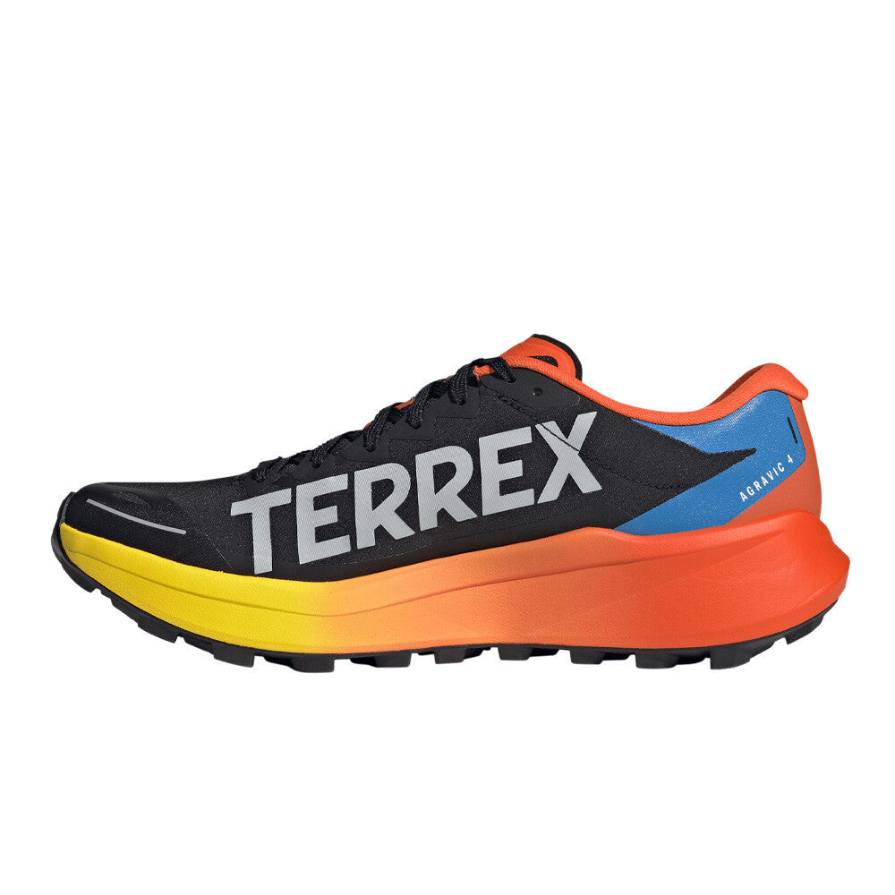 adidas Terrex Agravic 4 Men's Trail Running Shoes - Core Black/Grey/Semi Impact Orange