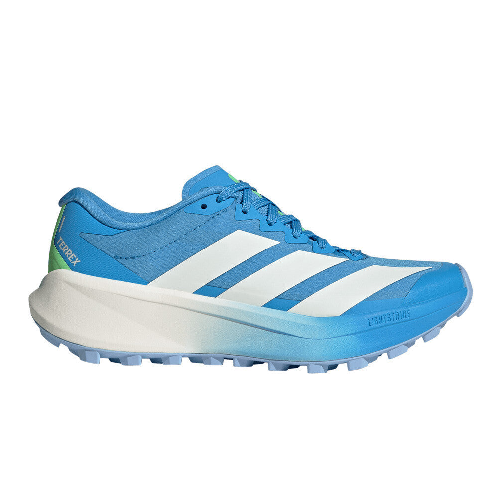 adidas Terrex Agravic 4 Women's Trail Running Shoes - Blue Burst/Off White/Lime Burst