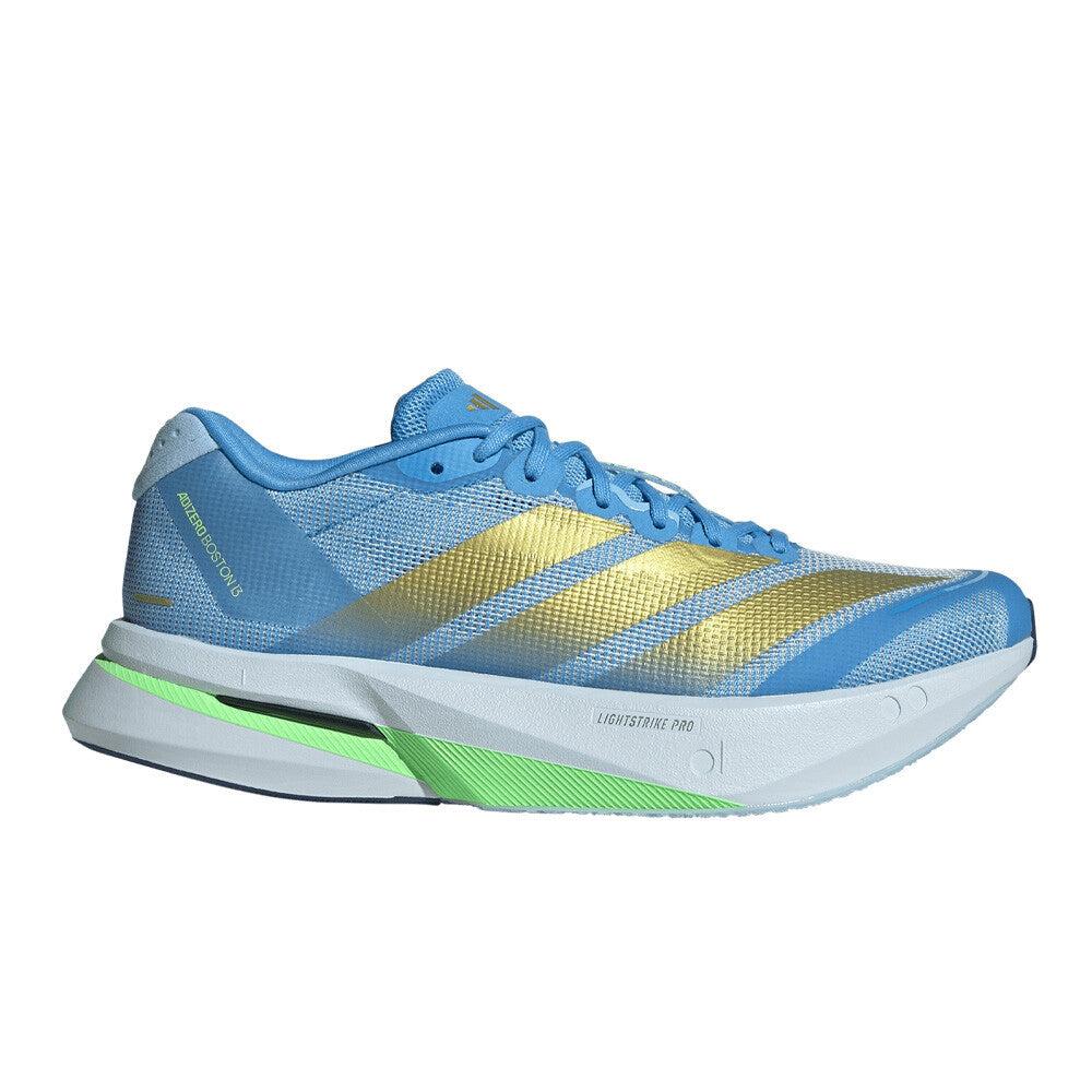 adidas Adizero Boston 13 Women's Running Shoes - Blue Burst/Gold Metallic/Glow Blue