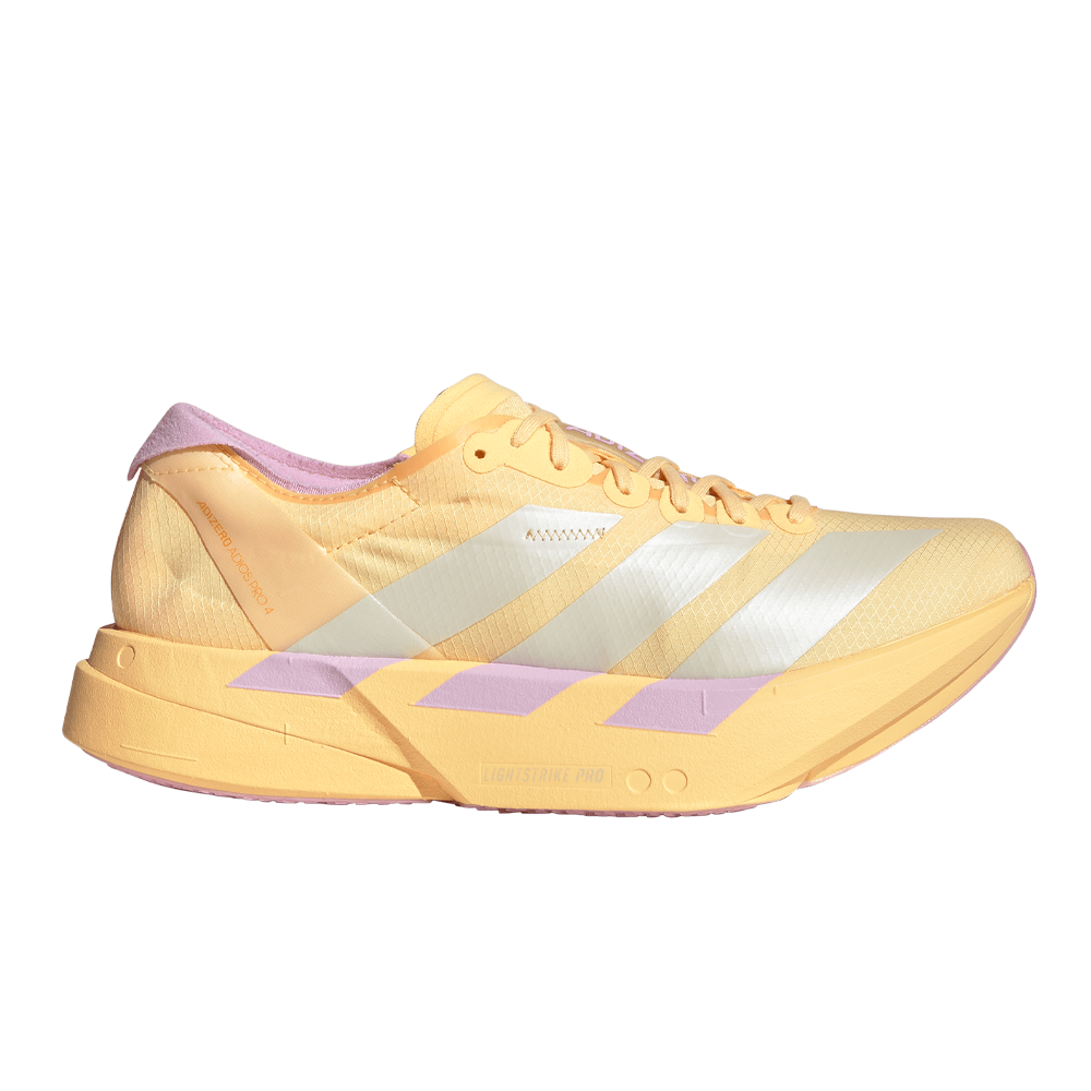 adidas Adizero Adios Pro 4 Women's Running Shoes - Ice Tangerine/Ice Gold Metallic/Bliss Lilac