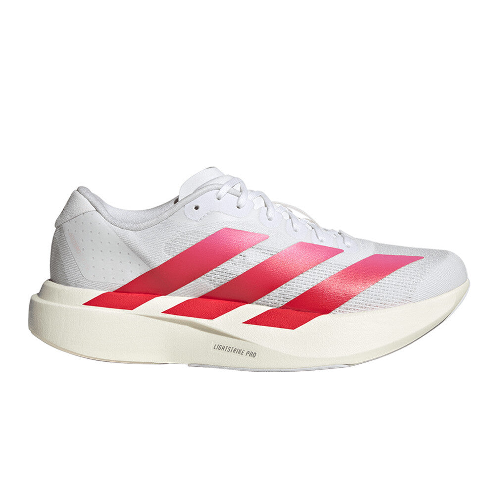 adidas Adizero Evo SL Women's Running Shoes - Cloud White/Bliss Pink/Pure Ruby