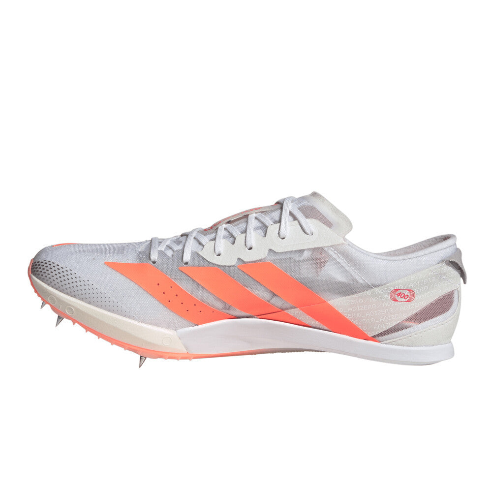 adidas Adizero Finesse Men's Running Spikes - Cloud White/Lucid Orange/Lucid Red