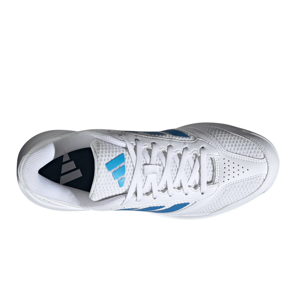adidas Ligra 8 Men's Indoor Court Shoes - Cloud White/Ray Blue/Lucid Aquamarine