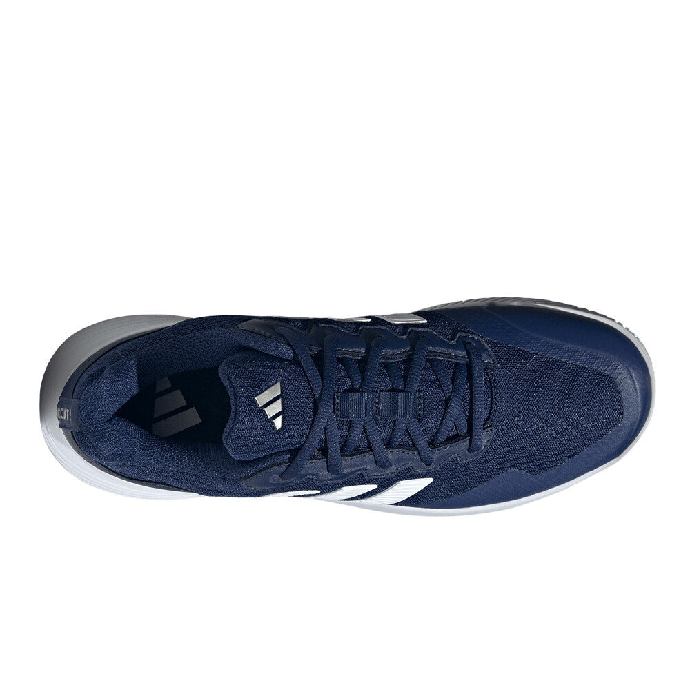 adidas GameCourt 2 Men's Tennis Shoes - Dark Blue/Cloud White/Cyber Metallic