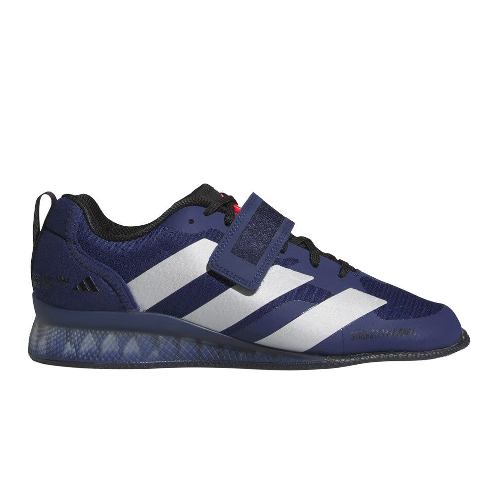 adidas Adipower 3 Men's Weightlifting Shoes - Dark Blue/Silver Metallic/Core Black