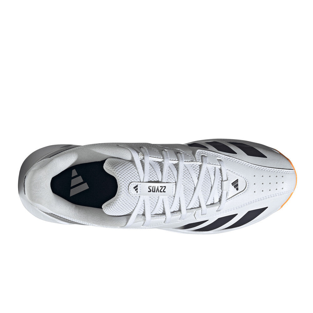 adidas 22YDs Men's Cricket Spikes - Cloud White/Aurora Onix/Lucid Tangerine