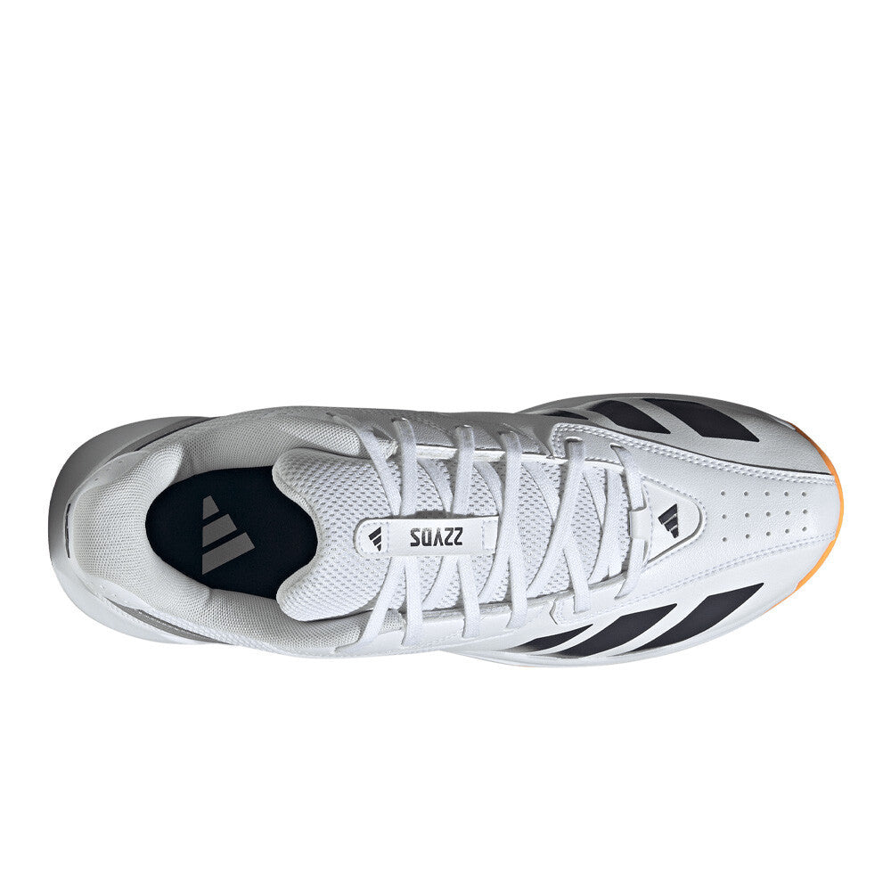adidas 22YDs Men's Spikeless Cricket Shoes - Cloud White/Aurora Onix/Lucid Tangerine