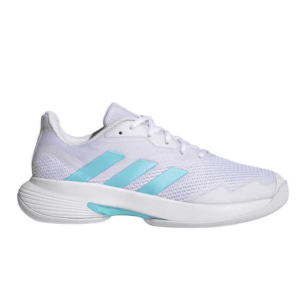 adidas CourtJam Control Carpet Women's Tennis Shoes - Cloud White/Bliss Blue/Cloud White