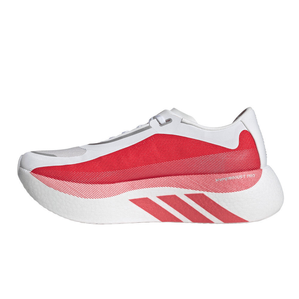 adidas Hyperboost Edge Men's Running Shoes - Cloud White/Pure Ruby/Zero Metallic