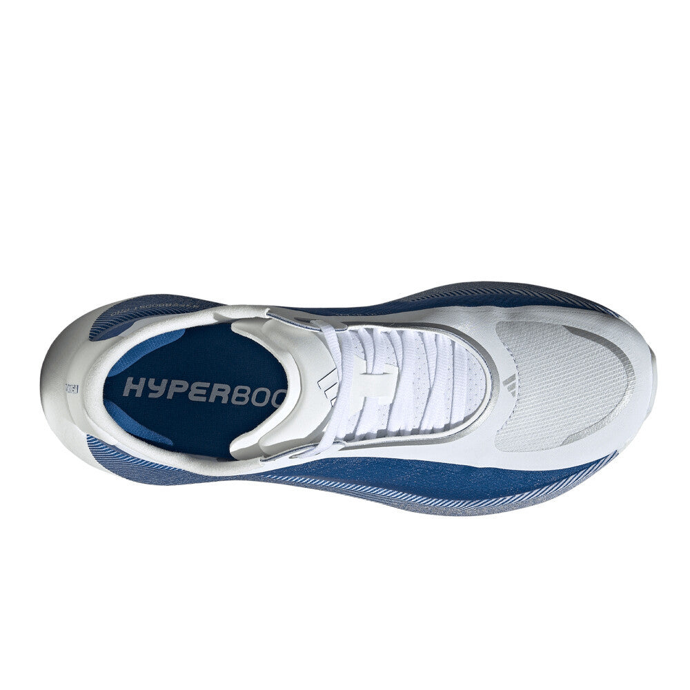 adidas Hyperboost Edge Men's Running Shoes - Cloud White/Equipment Blue/Zero Metallic
